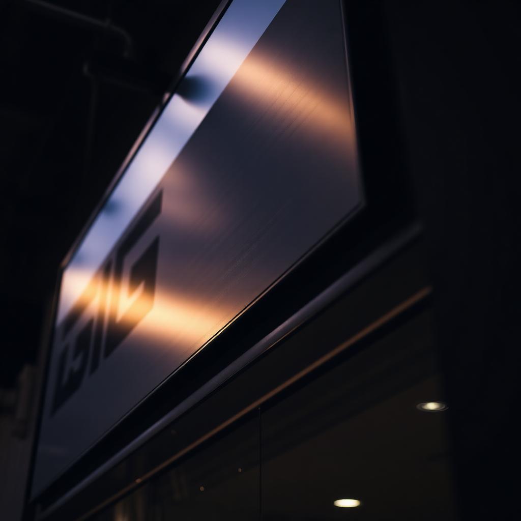 Aluminium facadeskilt på moderne bygning i København