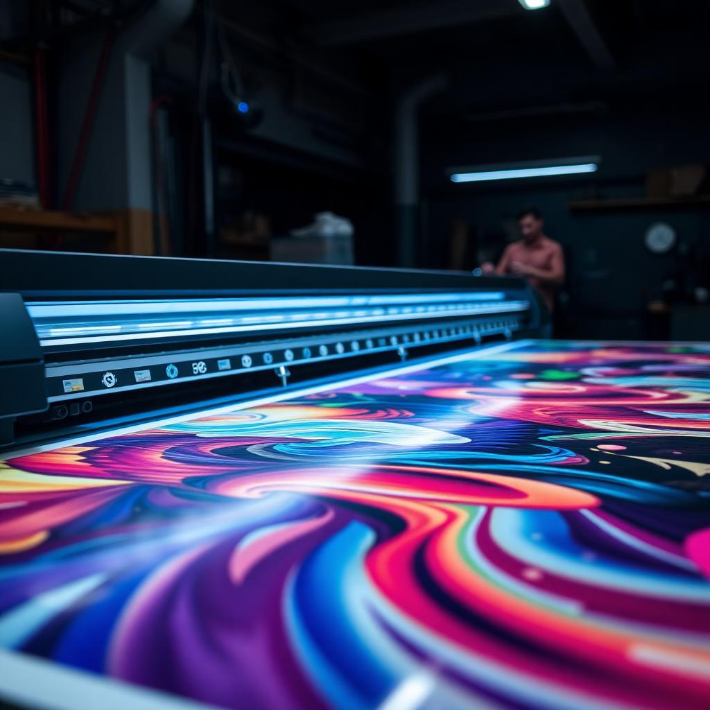 Storformat printer i produktion hos NewSign